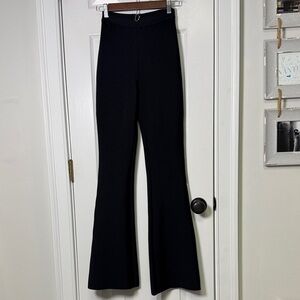 I Saw It First Black Flare Pants Tall Long Inseam High Rise US 4